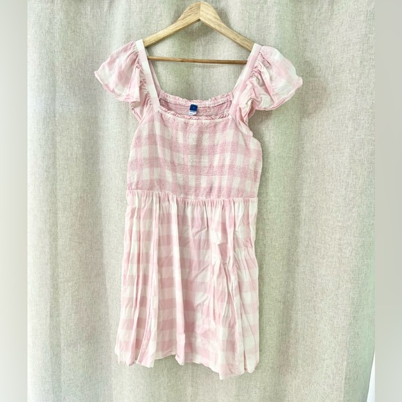 Fit & Flare Flutter-Sleeve Gingham Mini
Dress | Old Navy - Picture 3 of 5